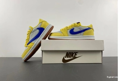 Hyperoad x (KIDS)Travis Jordan Fragment Scott Air 1 Low x OG 0804